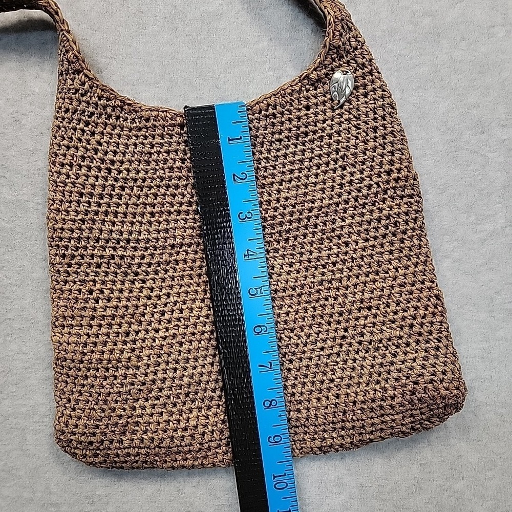 Kaminski Australia Brown Flat Sac 100% Raffia Crossbody Bag Handmade Madagascar - Picture 9 of 16